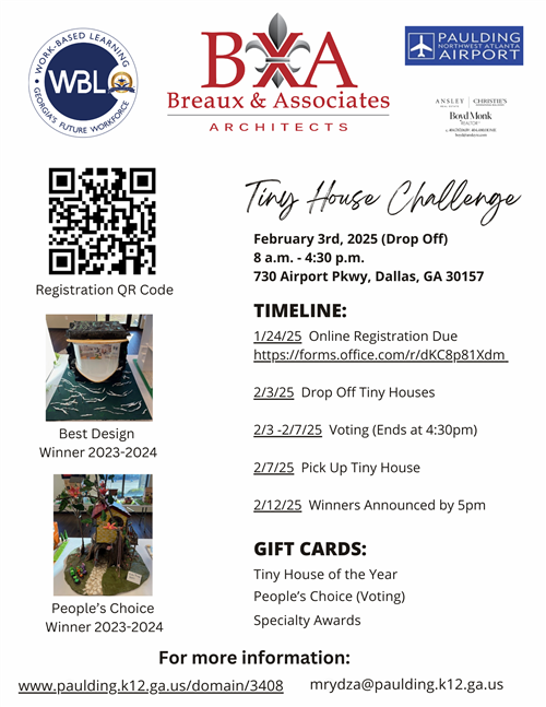 Tiny House Challenge Flyer